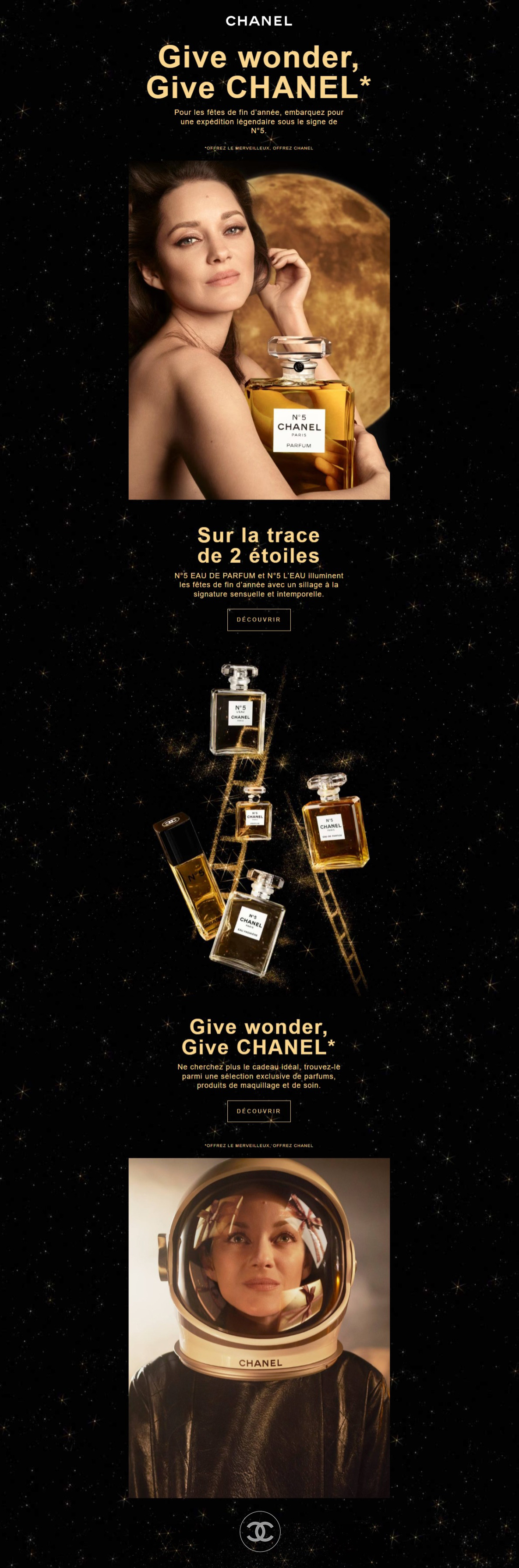 Chanel N°5 L'Eau brand page — full-length desktop layout