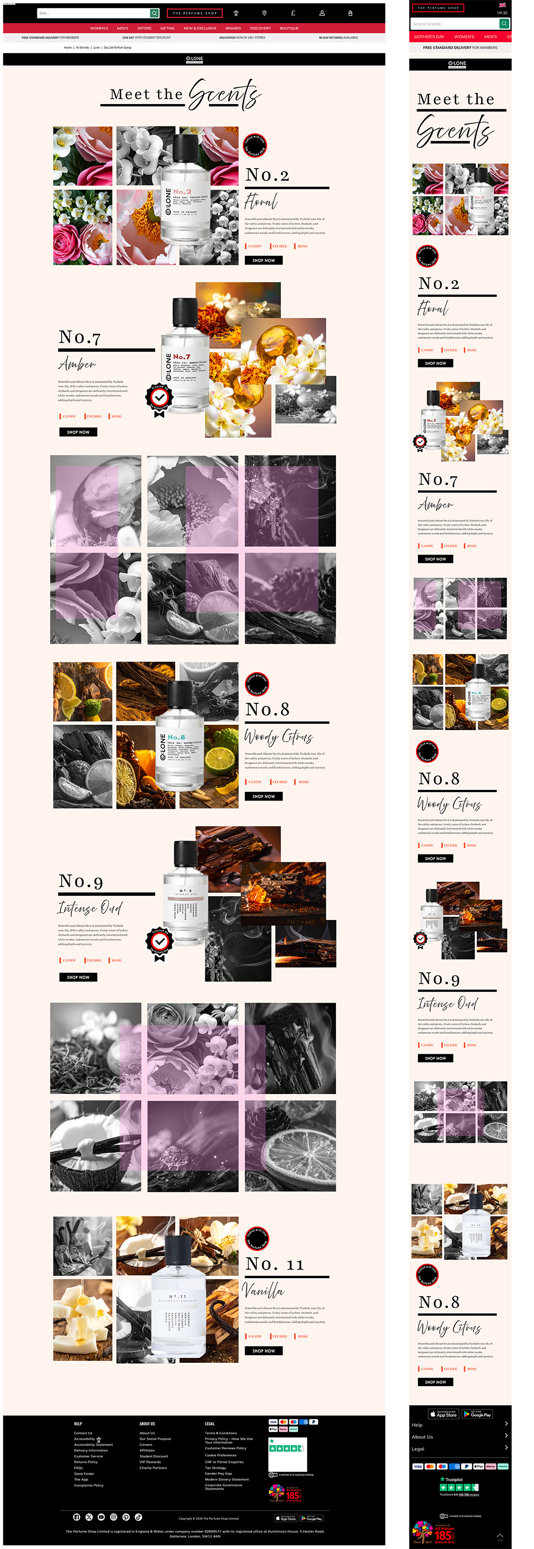 ©:LONE brand page design, concept two