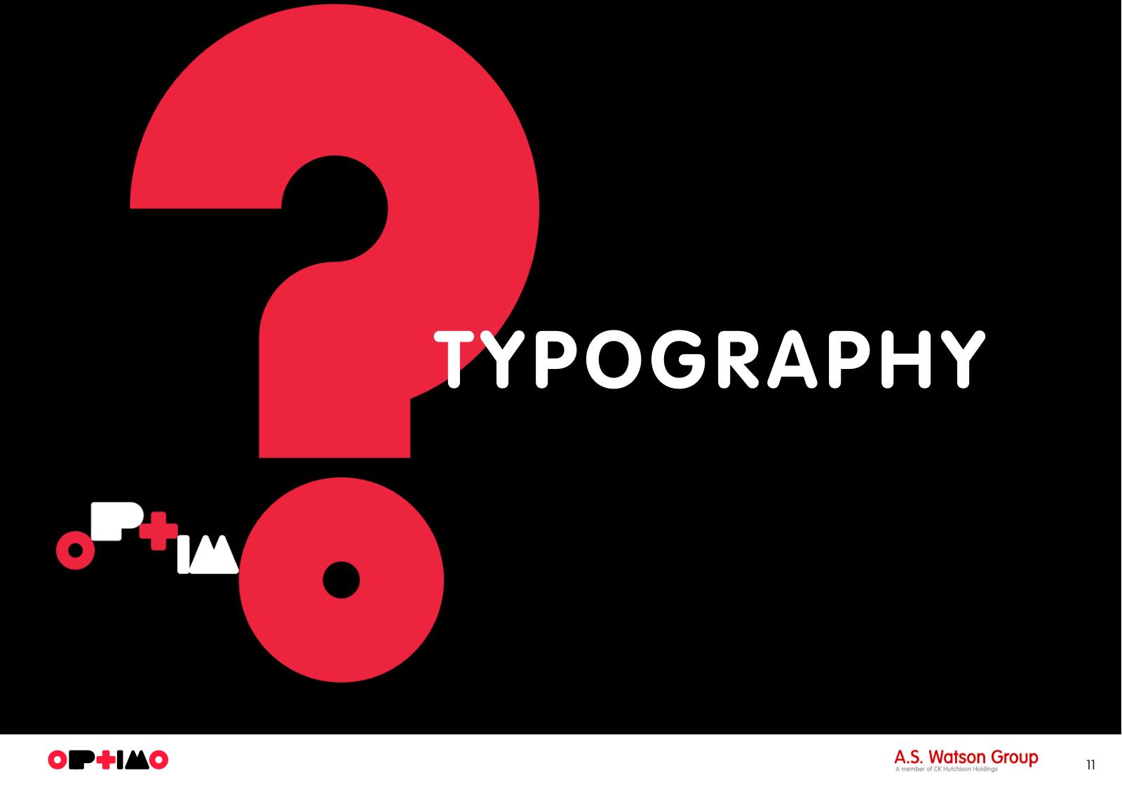 Optimo brand guidelines, page 11